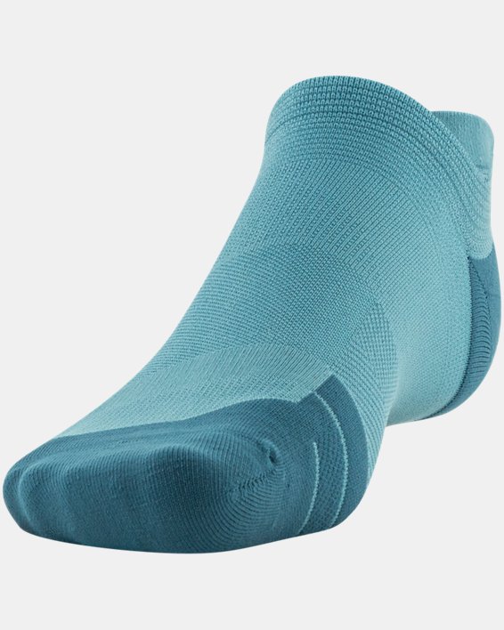 Unisex UA Iso-Chill ArmourDry™ Golf 2-Pack No Show Tab Socks, Blue, pdpMainDesktop image number 2
